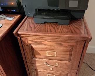 Oak file cabinet 