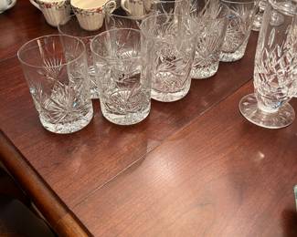 Antique cut glass glasses