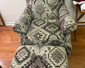 Chair with ottoman