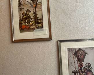 Pictures in master bathroom