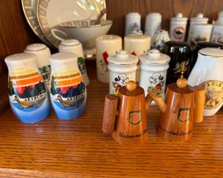 Collection of salt and pepper shakers