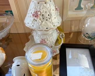 Miscellaneous items on back porch