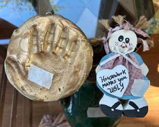 Miscellaneous items on back porch