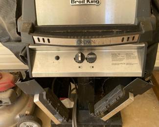 Broil King gas grill with cover