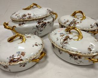 LIMOGES SERVING TUREENS