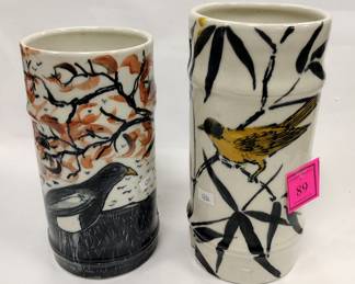 JAMES D. GUZMAN STUDIO POTTERY VASES