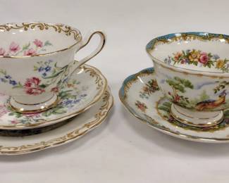 ROYAL ALBERT: NOSEGAY SUITE, AND CHELSEA BIRD TEACUP & SAUCER