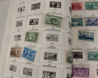 TWO PARTIAL STAMP COLLECTIONS.  OLD!
