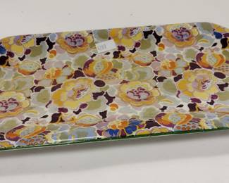 SOHO POTTERY ENGLAND TRAY, "SUNNINGDALE" SMALL PLATTER