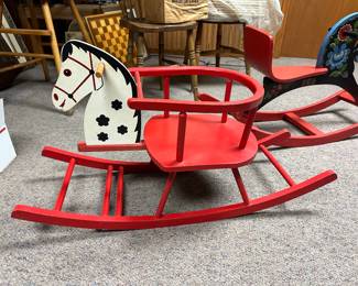 Vintage Rocking horse/Sleigh
