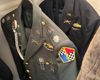Military Coats with all the pins