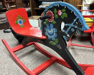 Vintage Rocking Horse Made IN Holland