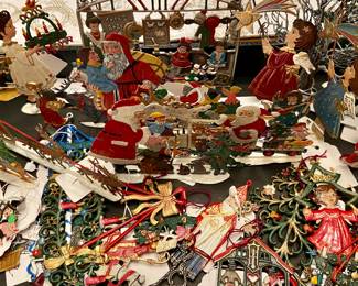 Wilhelm Schweitzer pewter Christmas ornaments 