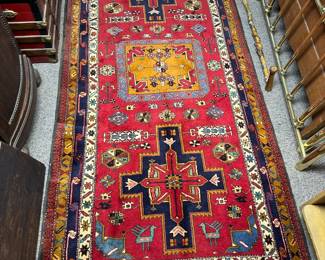 Vintage meshkin rug Id number 2642-41 Cotton base, 100% wool From Azarbijan 