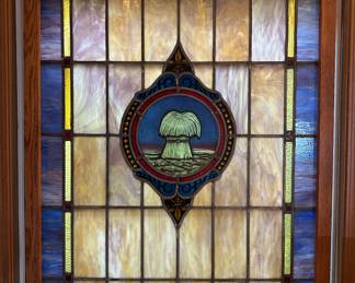 Large stained glass window