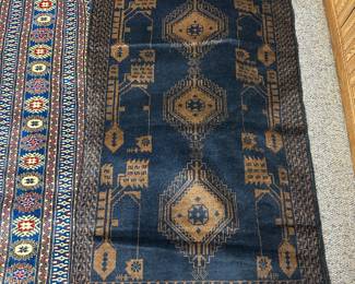 50" X 34" Pakastani handmade, handknotted one of a kind rug from artisans market there. 