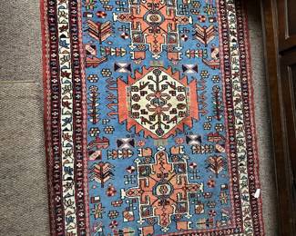 Vintage Karaja or Ardebil  Persian Rug Made in Iran 57" x 40" 