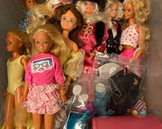 Vintage Barbie, Skipper and Ken Dolls