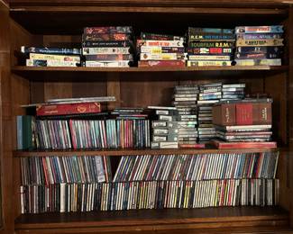 VHS, CD's and cassetts