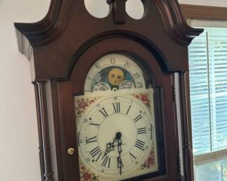 1976 Seth Thomas Grandfather Clock Mahogany BIN $300 