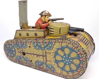 Marx Wind-Up Sparkling Doughboy Tank