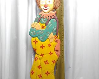 Carnival Clown Height Measurement Sign