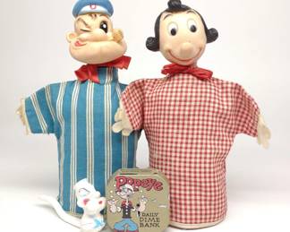 Popeye Bank, Puppets & Toy Pipe