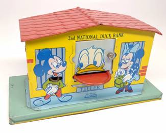 J Chein Walt Disney 2nd National Duck Coin Bank
