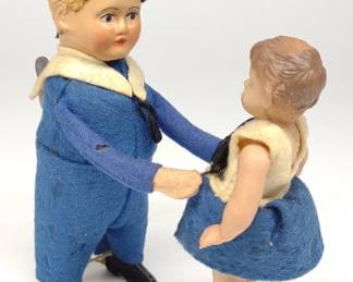 Schuco #975 Wind-Up Dancing Sailor & Girl