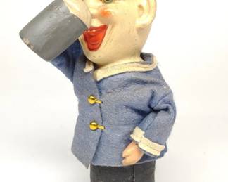 German Drinking Sailor Push Down Toy