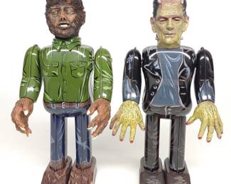 Robot House Frankenstein & Wolfman Wind-Up Toys