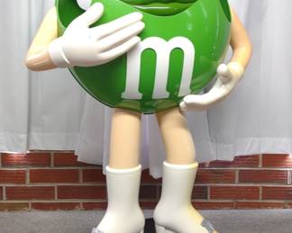 Ms Green M&M Store Display Candy Holder