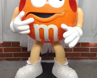 Orange M&M Store Display Candy Holder