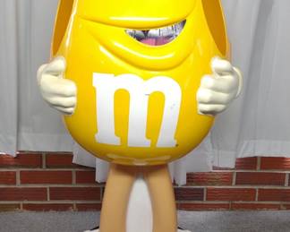 Yellow M&M Store Display Candy Holder