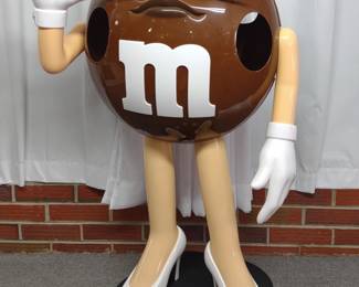 M&M Ms. Brown Store Display Candy Holder