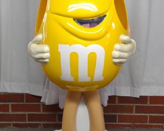 Yellow M&M Store Display Candy Holder