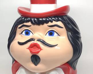 Red Hat Carnival Head Helium Balloon Tank Topper