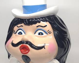 White Top Hat Head Helium Balloon Tank Topper