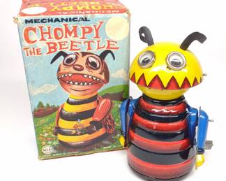 Marx Chompy the Beetle Wind-Up Toy w/ Box