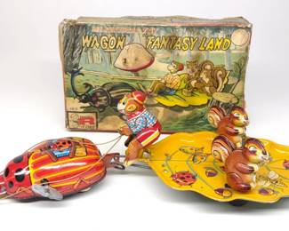 TPS Wind-Up Wagon Fantasy Land Toy w/ Box