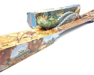 Marx Wind-Up Military Battleground Tank Toy & Box