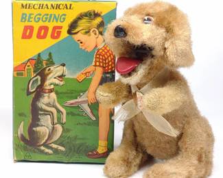 TN Japan Begging Dog Wind-Up Toy w/ Box