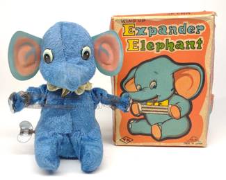 Japan Wind-Up Expander Elephant Toy w/ Box
