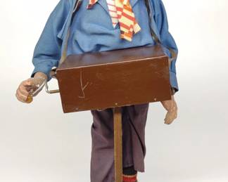 Bernard Ravca French Organ Grinder Music Box Doll