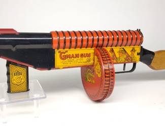 Marx Wind-Up G-Man Tin Toy Gun