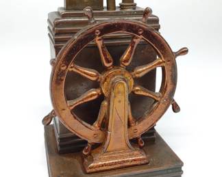 Ronson Ship Wheel Touch Tip Table Lighter (1930s)