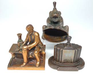 3 Ronson Cigar Striker Lighters (Art Deco Era)