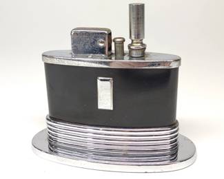 Ronson Art Deco Oval Touch Tip Table Lighter