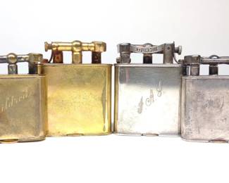 4 Art Deco Dunhill Unique Lift Arm Lighters
