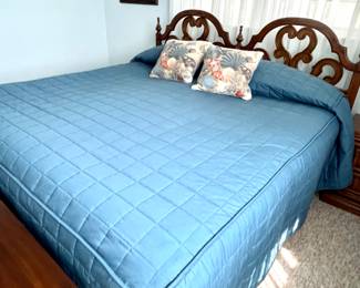 Vintage king size headboard, and king size bed